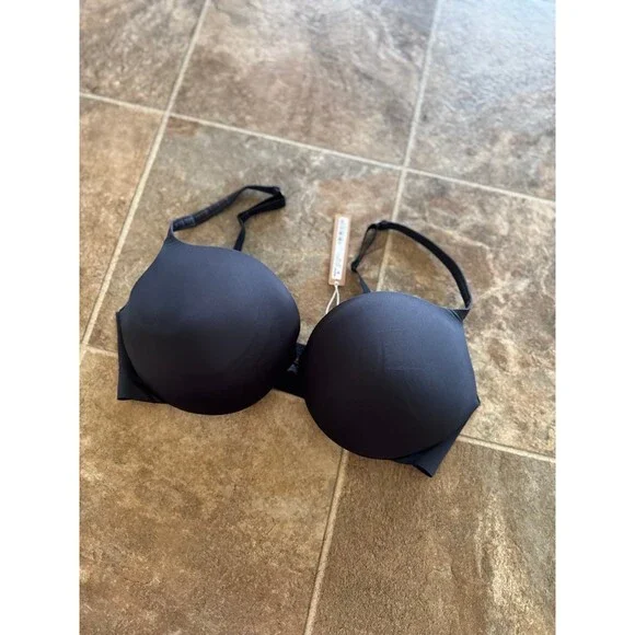 Skims Ultimate Collection Push-up Plunge Bra Onyx Size 38DD - Picture 3 of 7